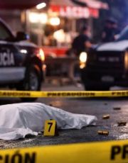 Foto descriptiva de: Mujer es asesinada a balazos mientras comía en un negocio de tacos; tenía 7 meses de embarazo