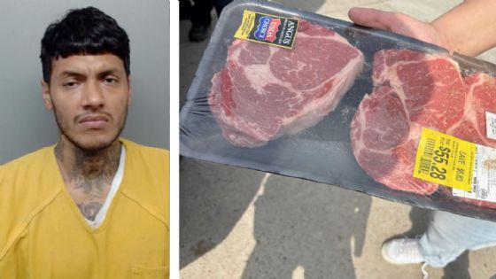 Hombre  roba ribeyes de Walmart y al huir choca su flamante Malibu; le salió cara la 'carnita asada'