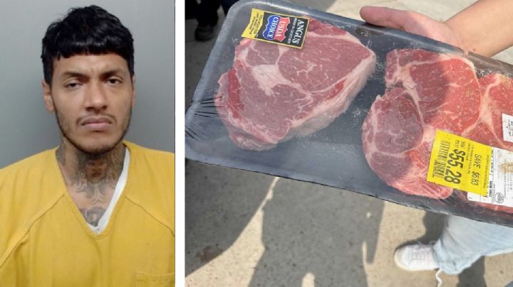 Hombre  roba ribeyes de Walmart y al huir choca su flamante Malibu; la 'carnita asada' más cara de su vida