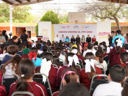 Campaña Unidos contra el VPH 2026 vacunará a 3 mil niños de Nuevo Laredo