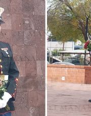 Foto descriptiva de: Reaparece El Soldado Enamorado en pleno Día del Amor y la Amistad en Nuevo Laredo; busca a Cecilia