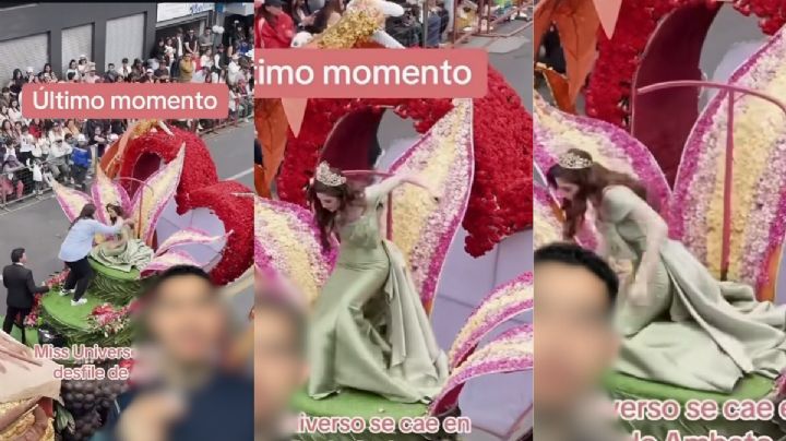 Fátima Bosch se desploma en pleno desfile en Ecuador; esto se sabe de su estado de salud | VIDEO