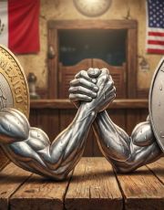 Foto descriptiva de: Peso mexicano y dólar, al ‘tú por tú’; tipo de cambio HOY martes 17 de febrero de 2026