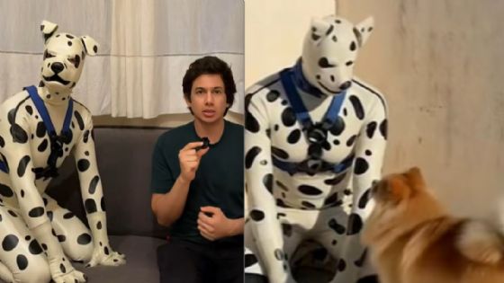 Pablo se identifica como Therian dálmata; tiene 42 años y busca alguien que lo adopte y lo cuide | VIDEO