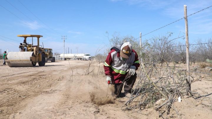 Comienza rehabilitación en caminos ejidales de Nuevo Laredo; inician en Ejido Morelos