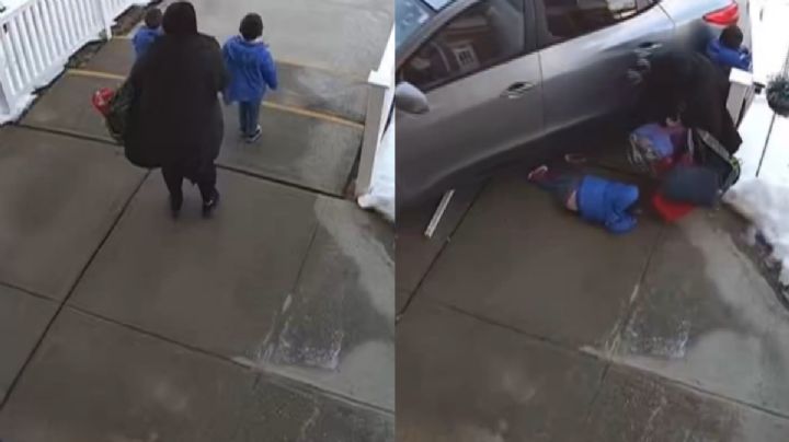 Madre e hijos salían del jardín de niños; son brutalmente embestidos por conductor ebrio | VIDEO