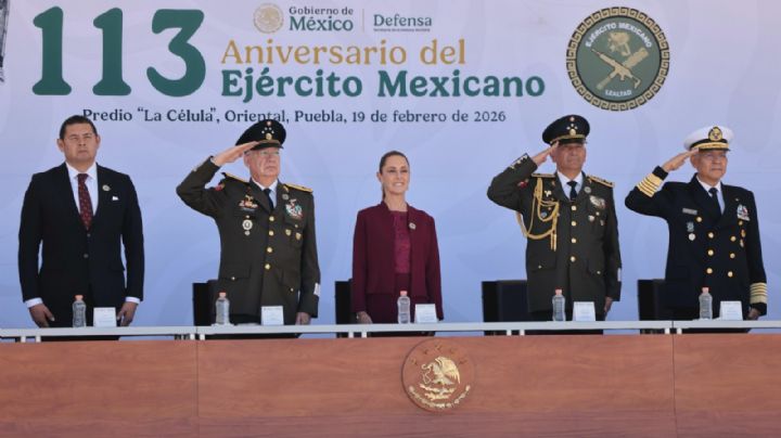 Sheinbaum reconoce al Ejército como defensor de la voluntad popular; celebra 113 aniversario en Puebla