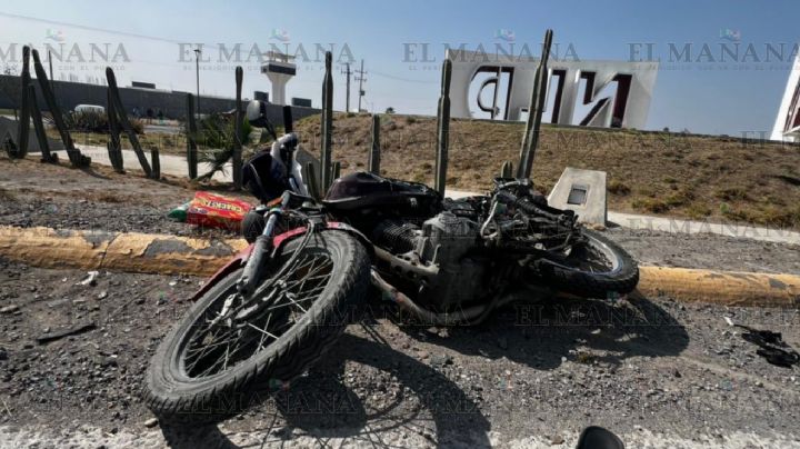 Motociclista queda grave tras choque en la Carretera al Aeropuerto; fue embestido por automóvil