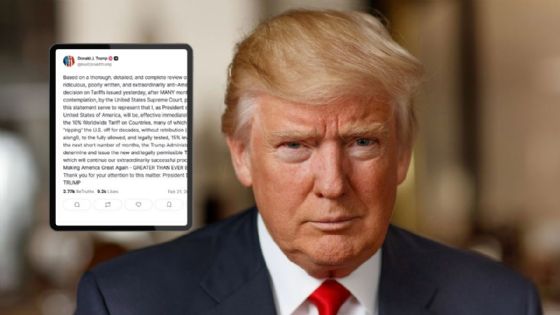 Donald Trump anuncia un alza del 10 al 15% en los aranceles globales