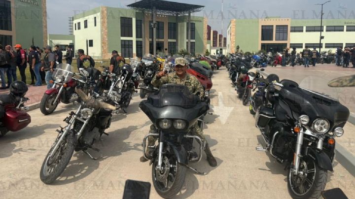 Rodada motociclista reúne a 200 participantes en Nuevo Laredo; fortalece lazos entre sociedad civil y Ejército