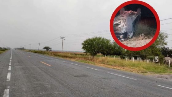 Volcadura termina con la vida de Pedro; perdió el control de su camioneta con placas de Texas