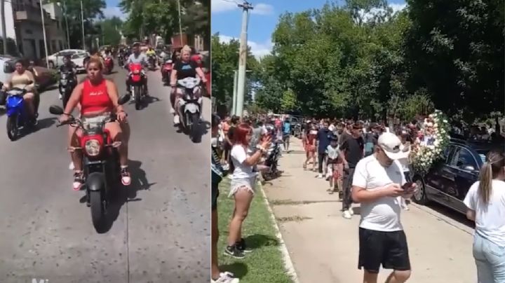 Despiden a ladrón de 14 años con caravana armada de motociclistas; había intentado asaltar a un policía