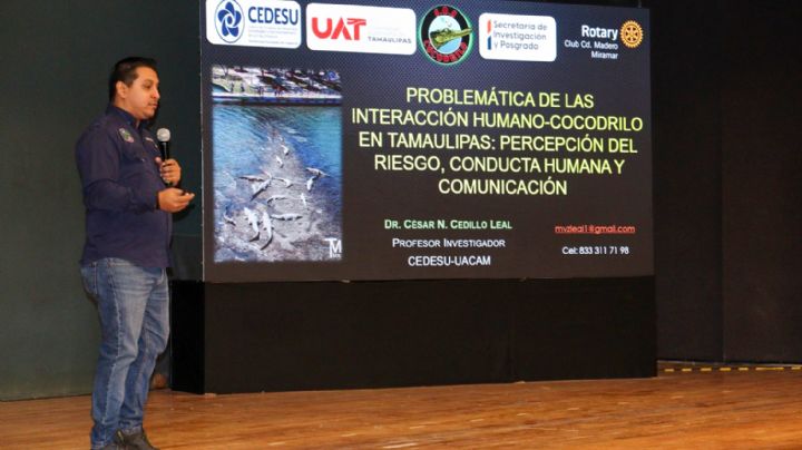 Analiza la UAT interacción humano-cocodrilo en el sur de Tamaulipas