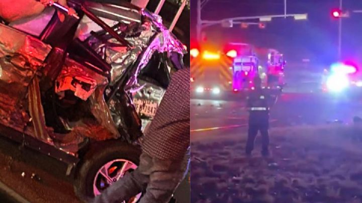 Megacarambola de tráiler y ocho vehículos colapsa Laredo; cierran carriles rumbo al río Grande