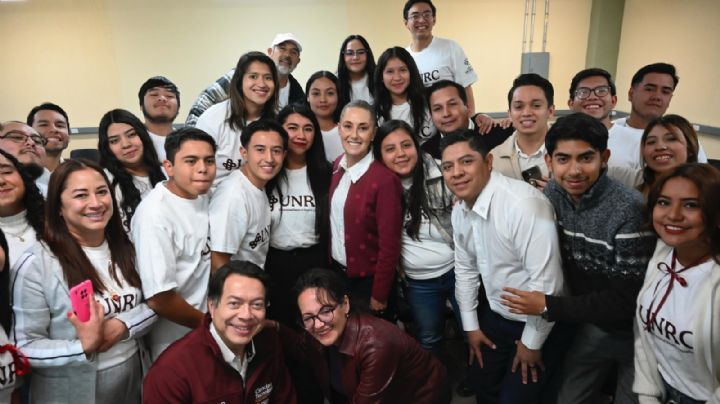 'Todos recibirán la beca Gertrudis Bocanegra': inaugura Claudia Sheinbaum Unidad Académica en SLP | VIDEO