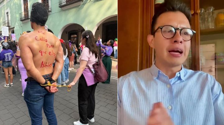 Tras ser acusado de ser deudor alimenticio en una marcha del 8M, hombre da su versión de los hechos | VIDEO