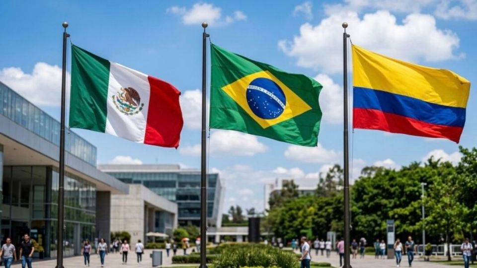 México, Brasil y Colombia se unieron para pedir por la paz en el mundo.