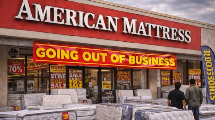 Famosa cadena de colchones en EU se declara en bancarrota y remata sus productos