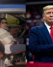 Foto descriptiva de: 'Lady Gringa': mexicana choca su BMW e insulta en inglés a policías; amenaza con llamar a Trump | VIDEO