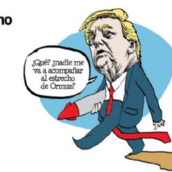 Cartón de Adrián: Al abismo