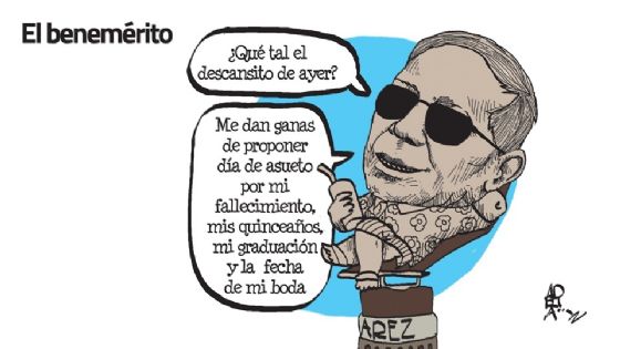 Cartón de Adrián: El benemérito