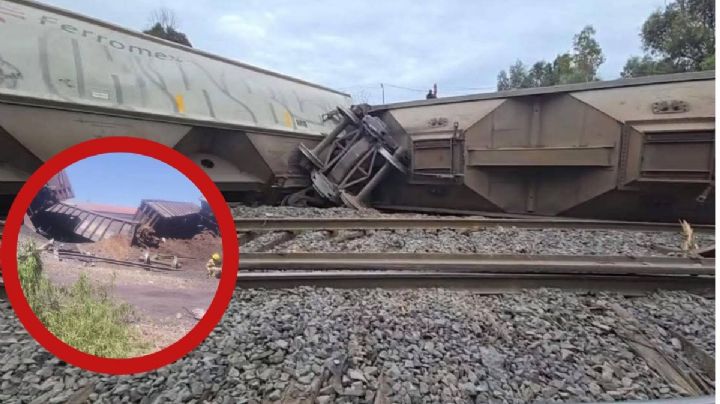 Tragedia en Aguascalientes: tren se descarrila, hay un muerto y seis heridos de gravedad