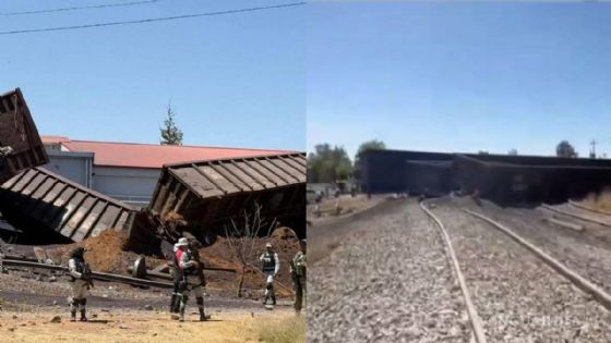 Tren de Ferromex lleno de carbón se descarrila en Aguascalientes | VIDEO