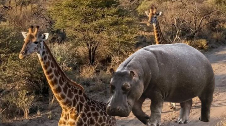 Además de jirafas, Latinoamérica también cuenta con más de 200 hipopótamos que viven libres en Colombia | VIDEO