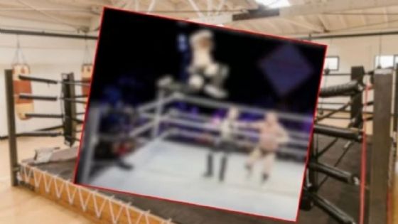 Réferi sufre hemorragia cerebral en plena lucha; luchador le da codazo en la cara | VIDEO