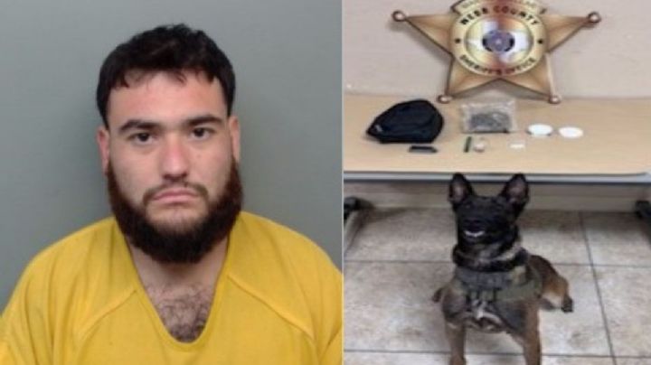 Alguaciles de Webb detienen a sujeto por posesión de sustancias ilegales; can adiestrado fue clave