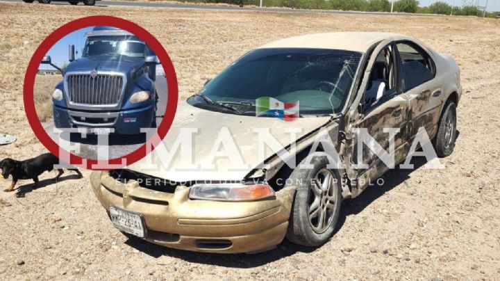 Tráiler embiste salvajemente a hombre en su auto en el Segundo Anillo Periférico; lo dejó destrozado