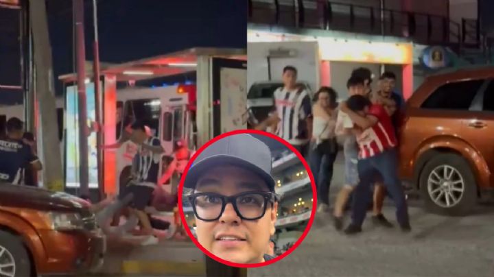 Brutal agresión de barras de Monterrey contra fans del Guadalajara y Toluca en el Estadio BBVA queda grabado en video