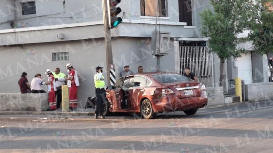 Fuerte accidente con DiDi en la avenida Guerrero deja a madre e hija lesionadas