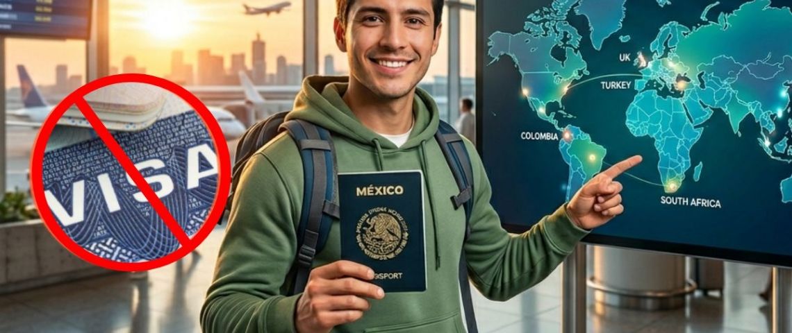 ¿Cuáles son los países que los mexicanos pueden visitar sin Visa?; la lista completa 2026