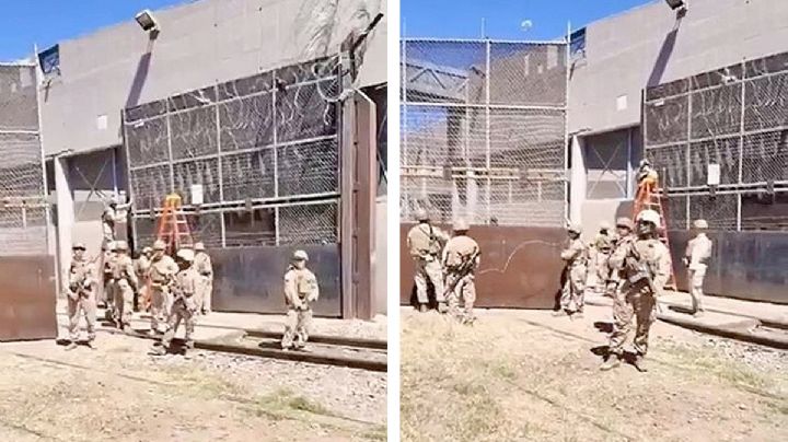 Tensión en la frontera: Soldados de México y EU se 'encaran' en Nogales | VIDEO