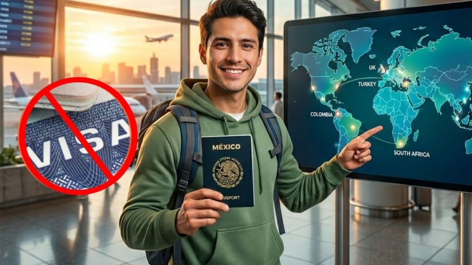Estos son los destinos a los que se puede llegar con pasaporte mexicano. Foto: IA, Freepik
