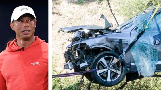 'Tiger' Woods sufre volcadura: imágenes del vehículo destrozado generan inquietud por su salud