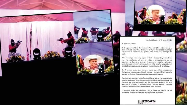 Polémica en Michoacán: Estudiantes bailan con armas falsas y fotos de alcaldes asesinados | VIDEO