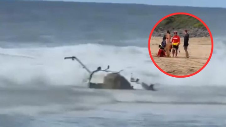 Viaje turístico en helicóptero se convierte en tragedia; aeronave se estrella en el océano y deja 3 muertos | VIDEO