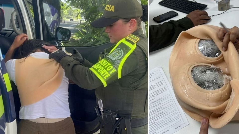 La mujer fue detenida en plena carretera con un método poco común de ocultamiento