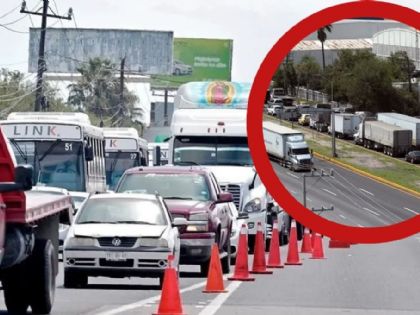 Caos total en la entrada a Monterrey: accidentes y obras provocan filas kilométricas