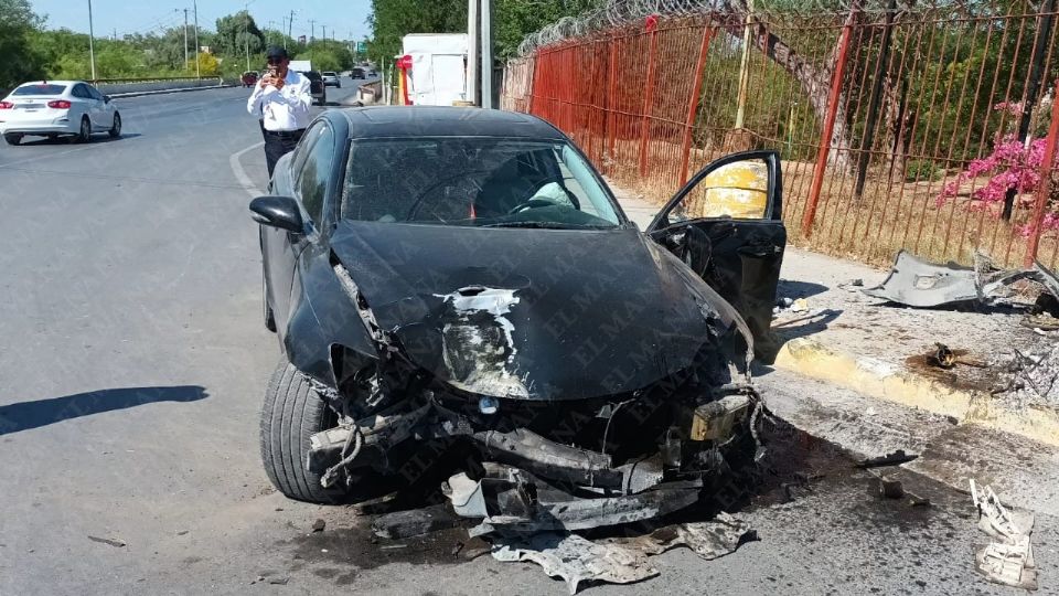 El exceso de velocidad fue uno de los causantes de este accidente vial
