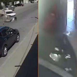 Auto se estrella dentro de un restaurante lleno de clientes; así ocurrió el accidente | VIDEO