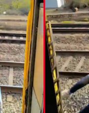 Foto descriptiva de: Joven muere al colgarse de un tren en movimiento, quería una selfie 'extrema' | VIDEO