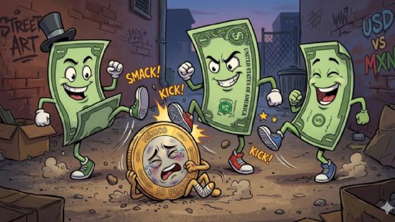 Peso mexicano es apaleado por el dólar; tipo de cambio al cierre HOY viernes 6 de marzo