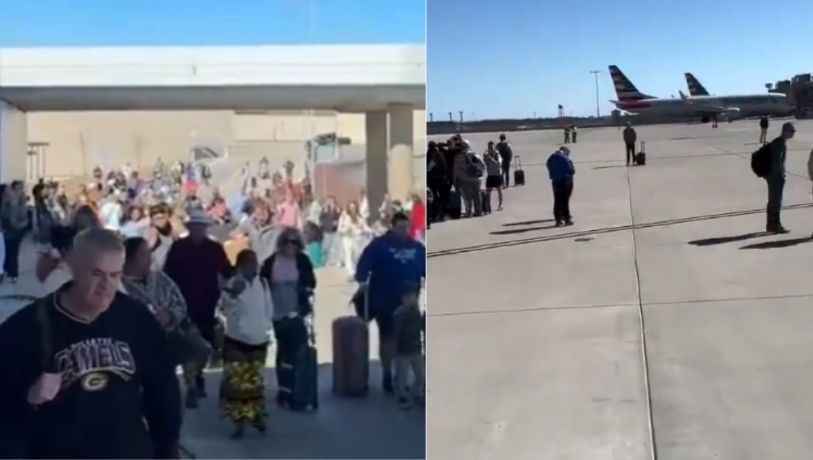 Evacúan y suspensión de vuelos en aeropuerto de Kansas por alerta de seguridad | VIDEO