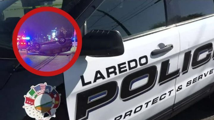 Joven alcoholizado choca y se vuelca en Laredo; iba con otros dos amigos intoxicados