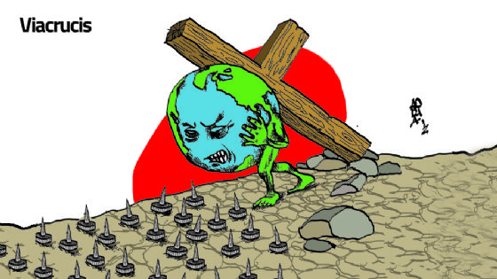 El Cartón de Adrián: Viacrucis