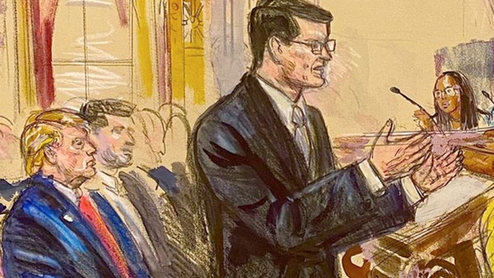 Donald Trump estuvo presente en la sesión de la Suprema Corte