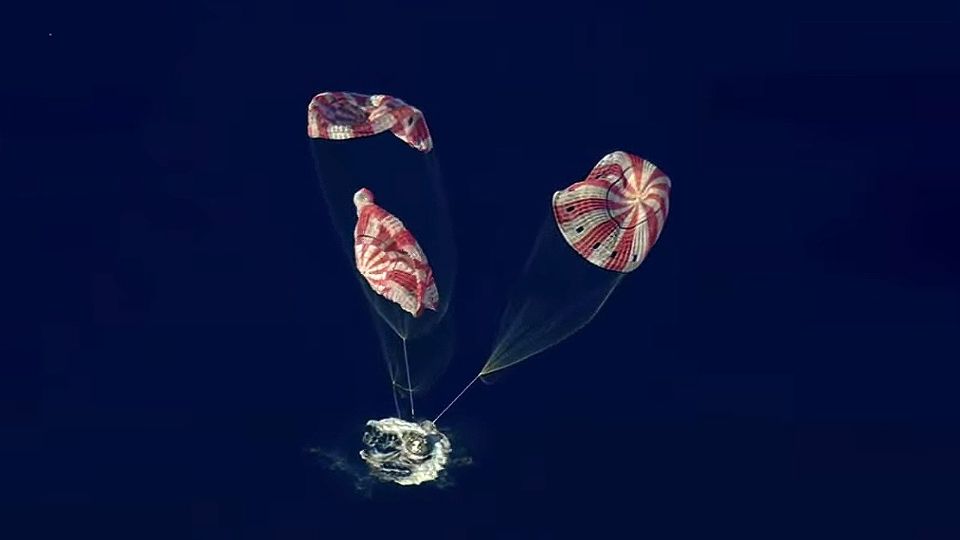 El amerizaje fue todo un éxito